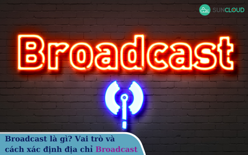 Mô hình mạng máy tính đơn giản minh họa cách thức truyền dữ liệu broadcast đến tất cả các thiết bị trong cùng một phân đoạn mạng.